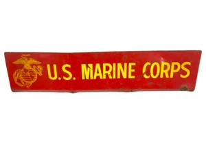 US USMC Marine Corps Recruitment Enamel Metal Sign - Picture 1 of 5