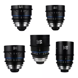 Paquete de 5 lentes Nanomorph S35 Prime (27 mm, 35 mm, 50 mm, 65 mm, 80 mm) azul PL/EF - Imagen 1 de 1