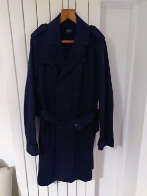 APC Trench Coat Black Mens Size Large/Extra Large Excellent Condition  - Image 1 of 4
