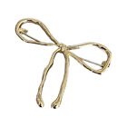 Simple Bowknot Brooch Male And Female Personality Lapel Pin High-end Metal Badge