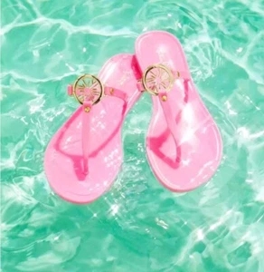 LILLY PULITZER Lilly Pulitzer | Hollie Jelly Sandale HAVANNA PINK Größe 8 Neu ohne Karton - Bild 1 von 6