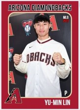 2023 Yu-Min Lin  MLB Draft Rookie Card Custom Arizona Diamondbacks