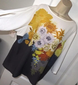 Womens🦋NEXT🦋multi stretch cold sleeve woven top blouse size 22 - Picture 1 of 4