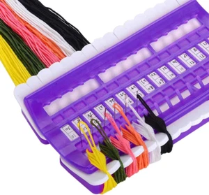 Embroidery Floss Organizer Plastic Foam 30 Positions Thread Organizers Cross Sti - Picture 1 of 4