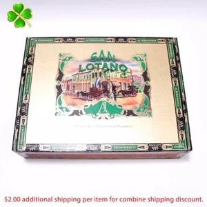 Caja de cigarros de madera vacía San Lotano Toro Requiem Maduro 8,5" x 6,5" x 2" - Imagen 1 de 10