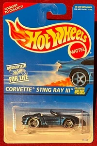 Hot Wheels Corvette Sting Ray III AZUL #595 3 RADIOS. ¡VER OFERTAS COMBINADAS! - Imagen 1 de 1