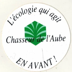 Sticker Autocollant -En avant "l'écologie qui agit-Chasseur de l'Aube - Imagen 1 de 1