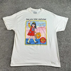 Steven Rhodes Hemd Herren Extra Large Beige See You Later Assh*les Life Skills* - Bild 1 von 12
