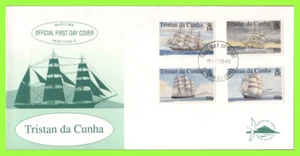 Tristan Da Cunha 1999 Maritime Heritage, series II set First Day Cover - Picture 1 of 1