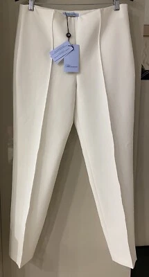Pantalones de vestir Blumarine de poliéster para mujer talla 46 it blancos $800 Foto 1 de 4
