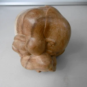 sculpture yogi liberateur en bois - Imagen 1 de 7
