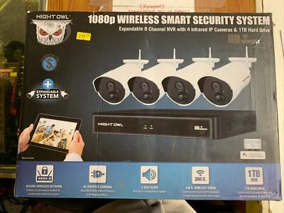 New/Sealed Night Owl Wireless Smart Security System- 2 1080p Infrared IP Cameras - Image 1 of 4
