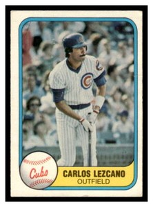 1981 Fleer #307 Carlos Lezcano - Chicago Cubs Rookie