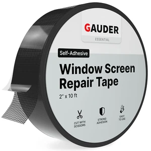 Window Screen Repair Tape 2” X 10 Ft - Fiberglass Repair Kit Net Mesh Tape - Picture 1 of 12