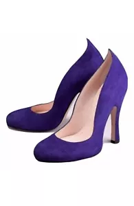 Agent Provocateur Vivienne Westwood shoes / violet suede heels New Size 7 / 40 - Picture 1 of 12