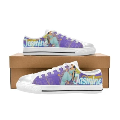 Zapatillas deportivas Jasmine aladdin personalizadas de lona de caña alta para niños Foto 1 de 4