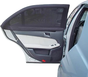 2pcs Side Window Sun Shades Breathable Mesh Sunshade Screen Net For Jeep Privacy - Picture 1 of 23