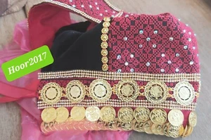 Traditional Palestinian Headdress Embroidery wedding Hena Hand Made Nice Item - Picture 1 of 4