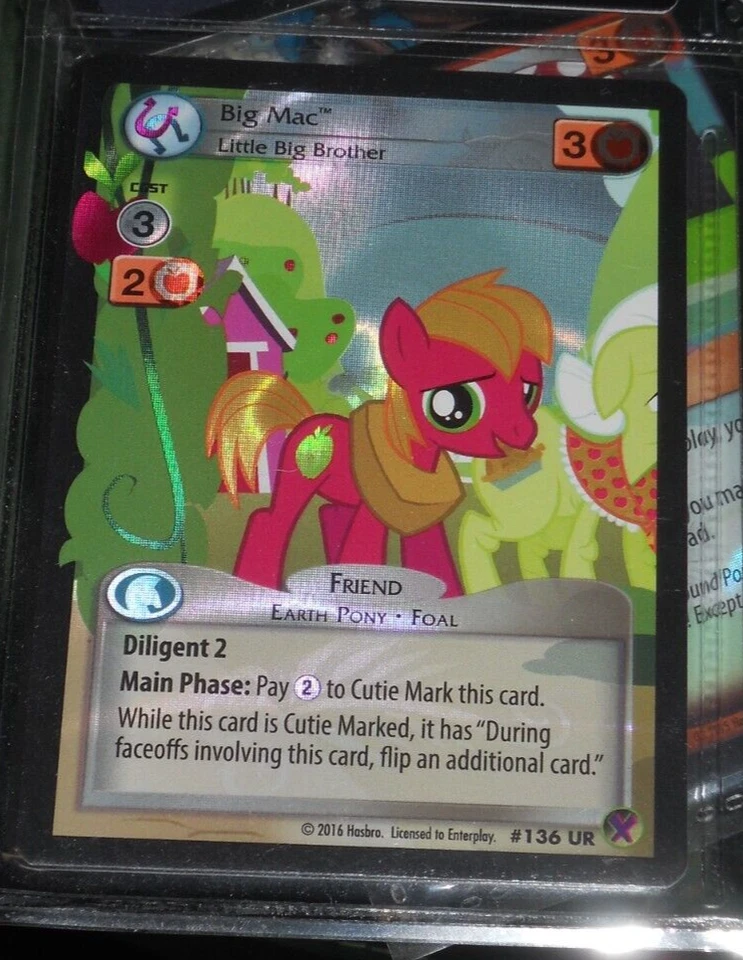 My Little Pony CCG Marks in Time Big Mac Big Little Brother Ultra Rare Card UR - Image 1 of 1