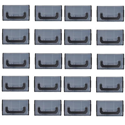 20 Stück SORTIMO Systembox L-BOXX Mini anthrazit Deckel Transparent - Bild 1 von 4