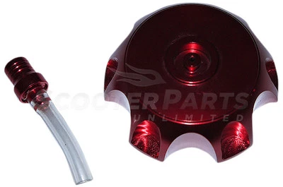 Tapa del tanque de combustible CNC roja para 200cc 220cc Kawasaki KDX200 KDX220R Dirt Pit Bikes Foto 1 de 3