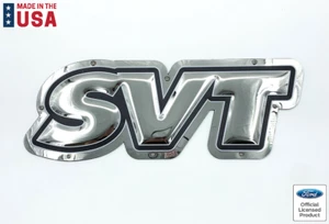 Ford SVT Special Vehicle Team Logo Emblem Metal Sign - Licensed (17-1/2"x6-1/2") - Picture 1 of 8