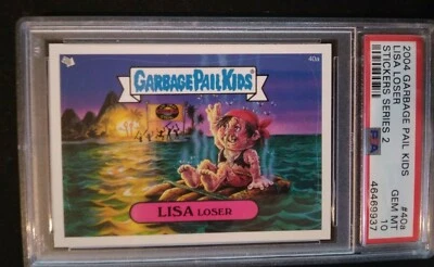 2004 Garbage Pail Kids Series 2 LISA LOSER Card #40a Graded PSA 10 GEM MINT CARD - Image 1 of 4