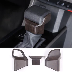 ABS Oak Wood Car Gear Shift Handle Cover Trim For Toyota Tundra/Sequoia 2022-23 - Picture 1 of 12