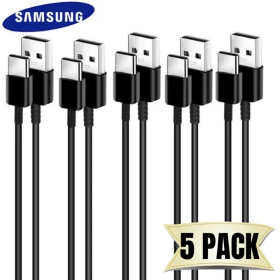 5 Pack USB C Cable Fast Charge Type C Charging Cord Android Samsung Charger Lot - Image 1 of 4