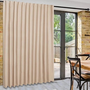 Patio Sliding Door Curtains - Extra Wide Curtains for Glass Door, Privacy Room D - Picture 1 of 8