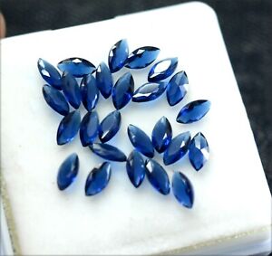 Certified Natural Blue Sapphire Calibrated 6x3 mm Marquise cut Gemstone