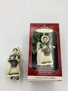 Hallmark Keepsake Ornament-1997, Angelo Goccia di Neve-Il Linguaggio dei Fiori-Usato - Foto 1 di 4