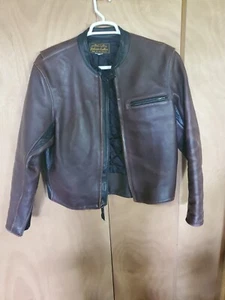 Vintage Johnsons Motorradjacke Leder (42) - Bild 1 von 12