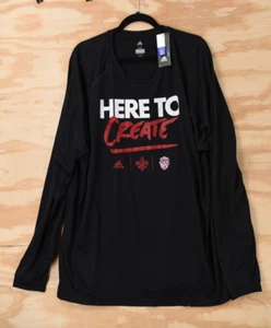 Louisiana-Lafayette Rajun' Cajuns Adidas NWT! Climalite L/S T-Shirt Mens 2XL - Picture 1 of 7