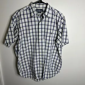 Men’s Ralph Lauren Size Large Short Sleeve Plaid One Pocket Button Shirt - Picture 1 of 4