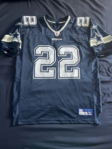 100% Authentic Emmitt Smith Dallas Cowboys Reebok Jersey 52 2XL VTG Throwback - Picture 1 of 8