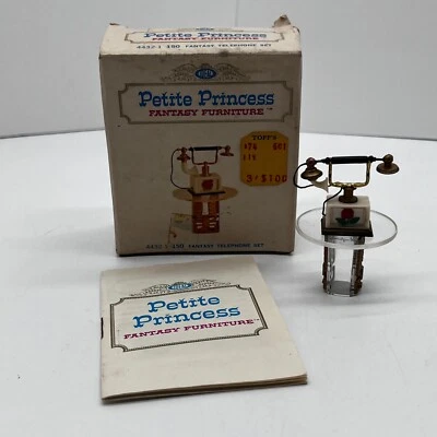 Идеальный миниатюрный принцесса мебель кукольный домик игрушка фантазия телефон стол комплект - Изображение 1 из 4