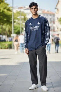 Camiseta de fútbol visitante Adidas Real Madrid manga larga 2025/26 para hombre talla XL - Imagen 1 de 10