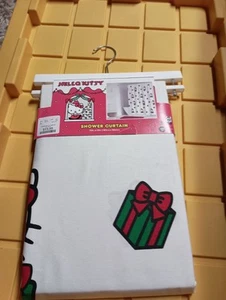 Hello Kitty Christmas Shower Curtain Sanrio Holiday Presents Festive  (2023) NEW - Picture 1 of 6