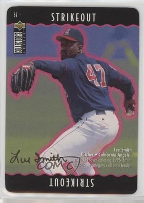 1996 Collector's Choice You Make the Play Gold Foil Signature Lee Smith #37 HOF - Image 1 of 2
