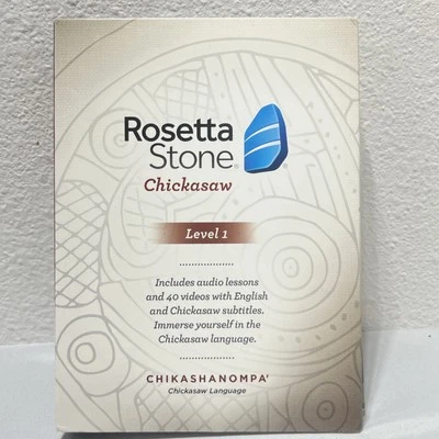 Rosetta Stone Chickasaw Level 1 CD/DVD, 4-Disc Audio/Video Language Learner - Image 1 of 4