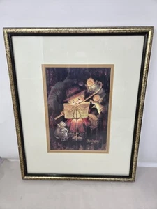 Juan Ferrandiz The Child Flutist Surrounded By Angel & Animals Print-Of Painting - Picture 1 of 14