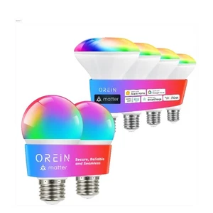 OREiN Matter Smart Light Bulbs 2Pack A19 with 4Pack BR30 Reliable WiFi Light ... - Picture 1 of 8