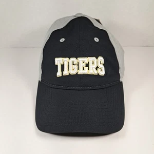 The Game Tigers Baseball Cap One Size Adjustable Black /Gray Embossed Logo NWT - Picture 1 of 12