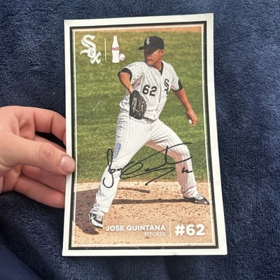 Jose Quintana Signed Autographed Auto Photo Chicago White Sox pitcher #62  - Image 1 of 4