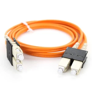 PANDUIT F6D3-3M1Y PAN-NET SC-SC MULTIMODE DUPLEX FIBER PATCH CORD 62.5/125, 3' - Picture 1 of 4