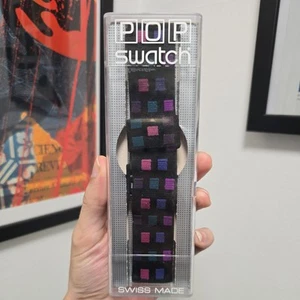 Swatch Pop - 1992 - Vintage - Elastic Strap Only - Used - PWK172 - Picture 1 of 13