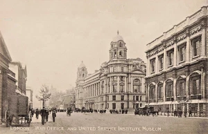 PPC-GB London England-War Office-U.S.I. Museum-Vintage Real Photo Postcard (F9) - Picture 1 of 4