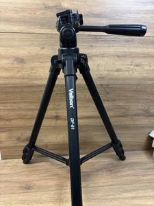 VELBON DF-61 Camera Tripod Black Adjustable Up To 162cm With Carry Case - Picture 1 of 12
