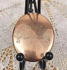 Antique W&S 9ct Gold Plated & Sterling Silver Oval Shaped 'Kookaburras' Brooch - Picture 1 of 10